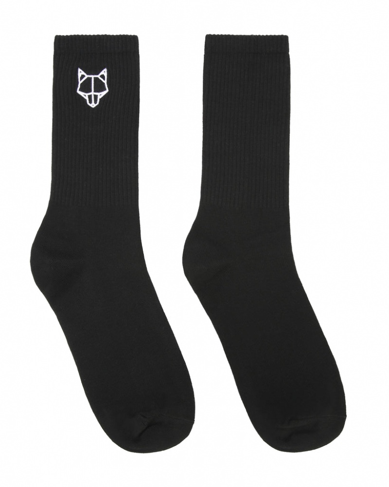 Naked Wolfe 3 Pack Mens Egyptian Baumwoll Socks Schwarz | DXGX7399