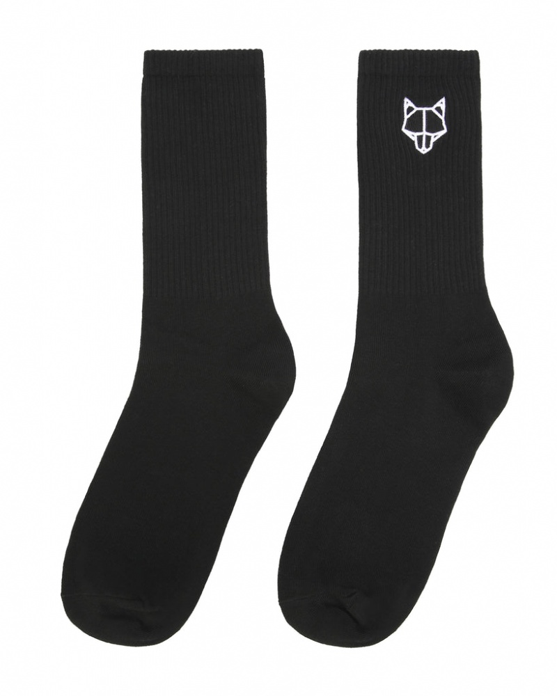 Naked Wolfe 3 Pack Mens Egyptian Baumwoll Socks Schwarz | DXGX7399