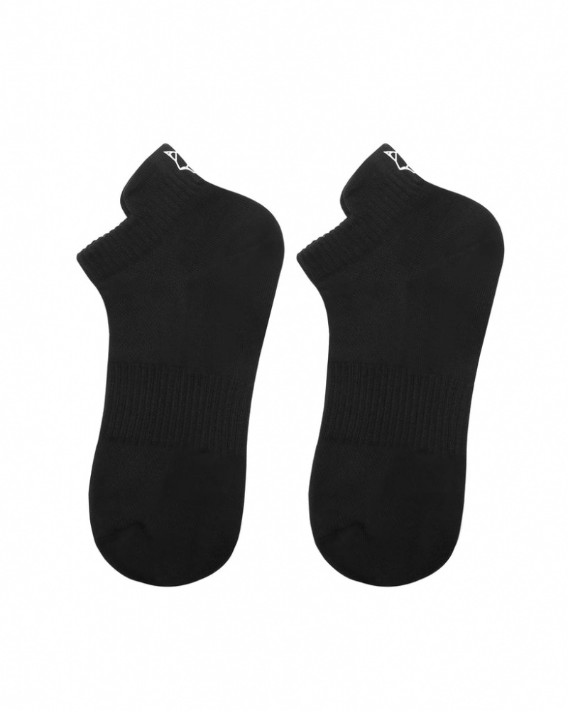 Naked Wolfe 3 Pack Womens Egyptian Baumwoll Ankle Socks Schwarz | IQCZ3226