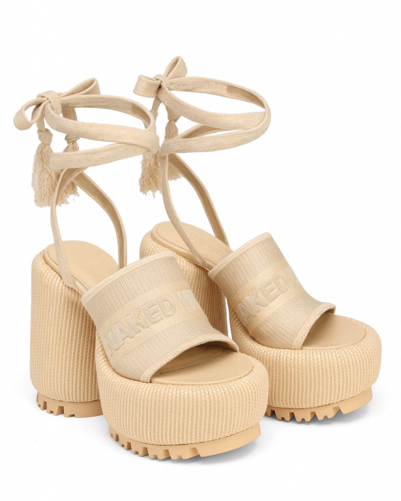 Naked Wolfe Beach Raffia Weiß | SUML3772