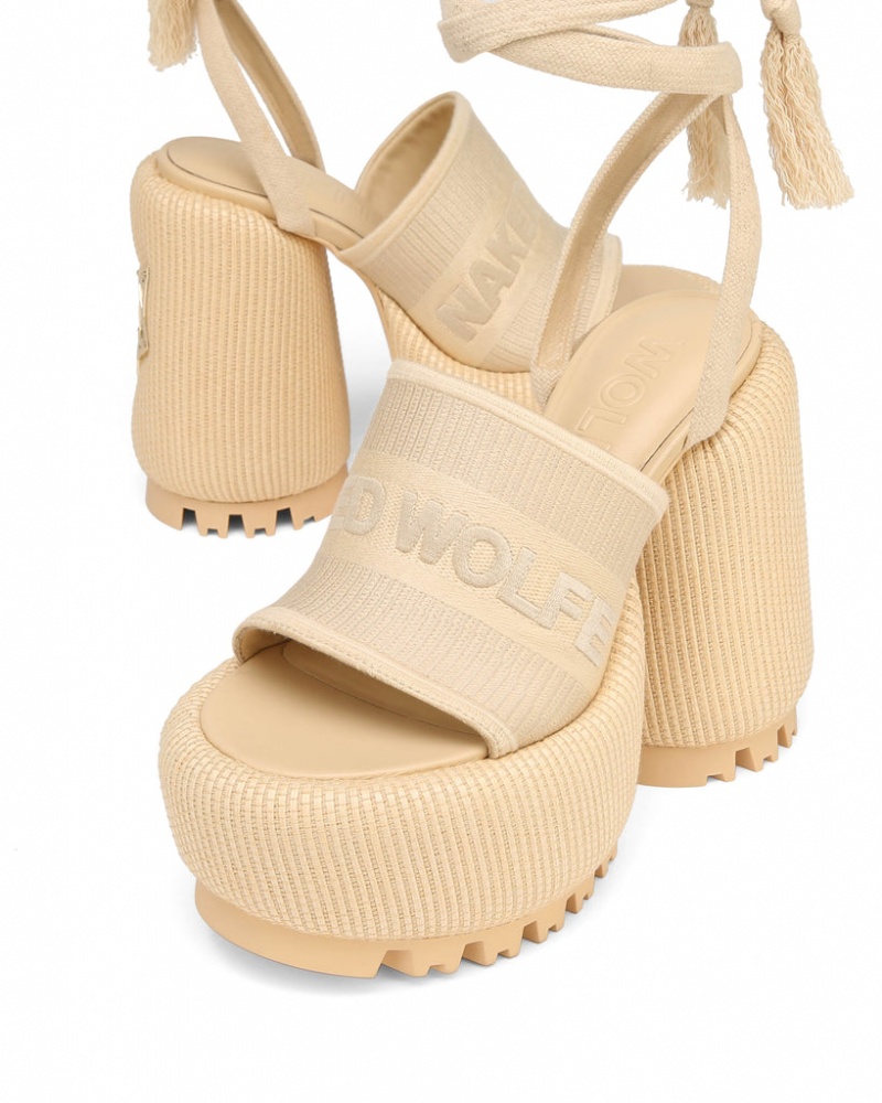 Naked Wolfe Beach Raffia Weiß | SUML3772