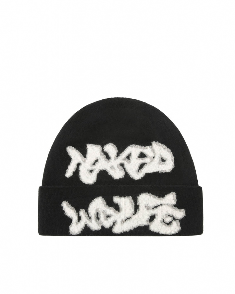 Naked Wolfe Black Beanie Schwarz | DYIM1374