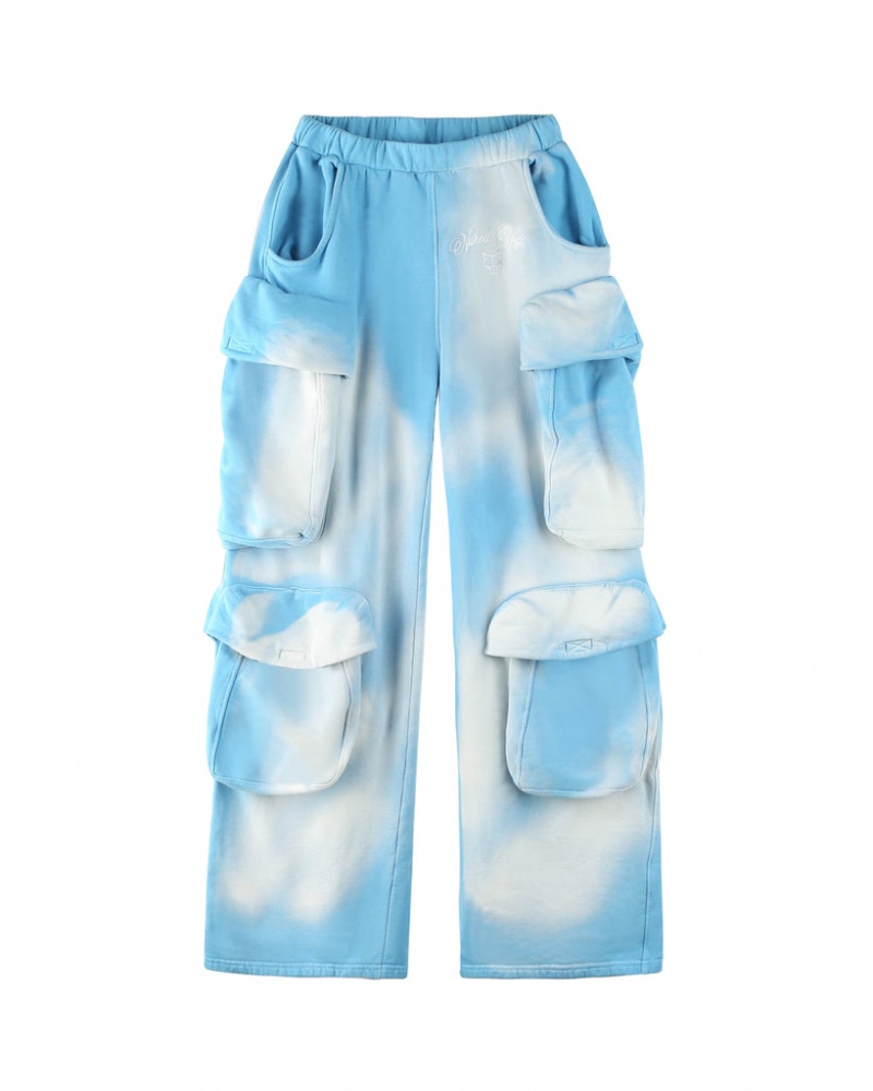 Naked Wolfe Cargo Sweatpants Blau | YTRD3193