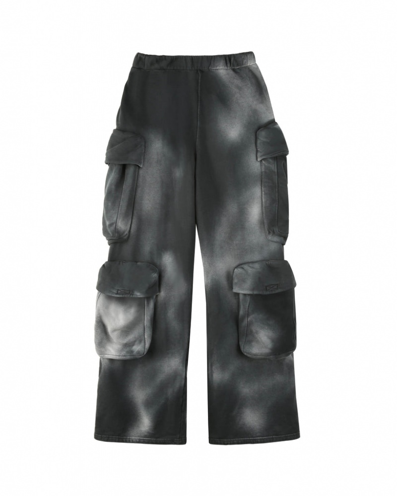 Naked Wolfe Cargo Sweatpants Schwarz | GWZY2873