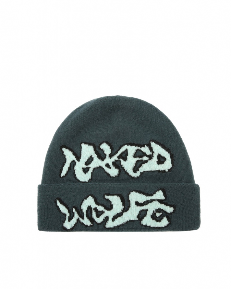 Naked Wolfe Ice Beanie Blau | UVTL7164