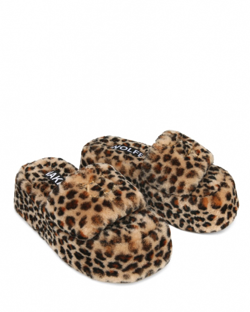 Naked Wolfe Ivy Shearling Print Leopard | AWDH7747