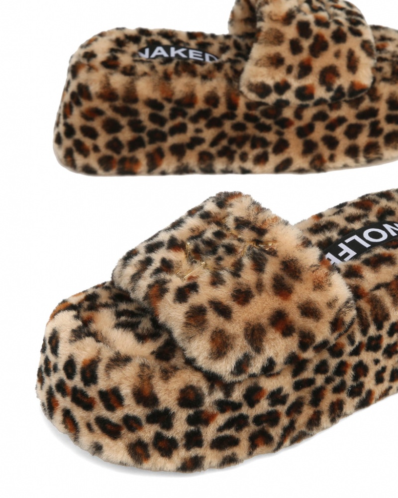 Naked Wolfe Ivy Shearling Print Leopard | AWDH7747