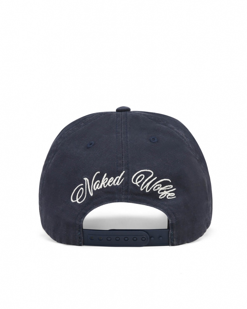 Naked Wolfe Signature Unconstructed Cap Navy | YLHQ8404