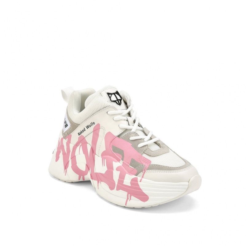 Naked Wolfe Track Logo Rosa | XZCJ9401